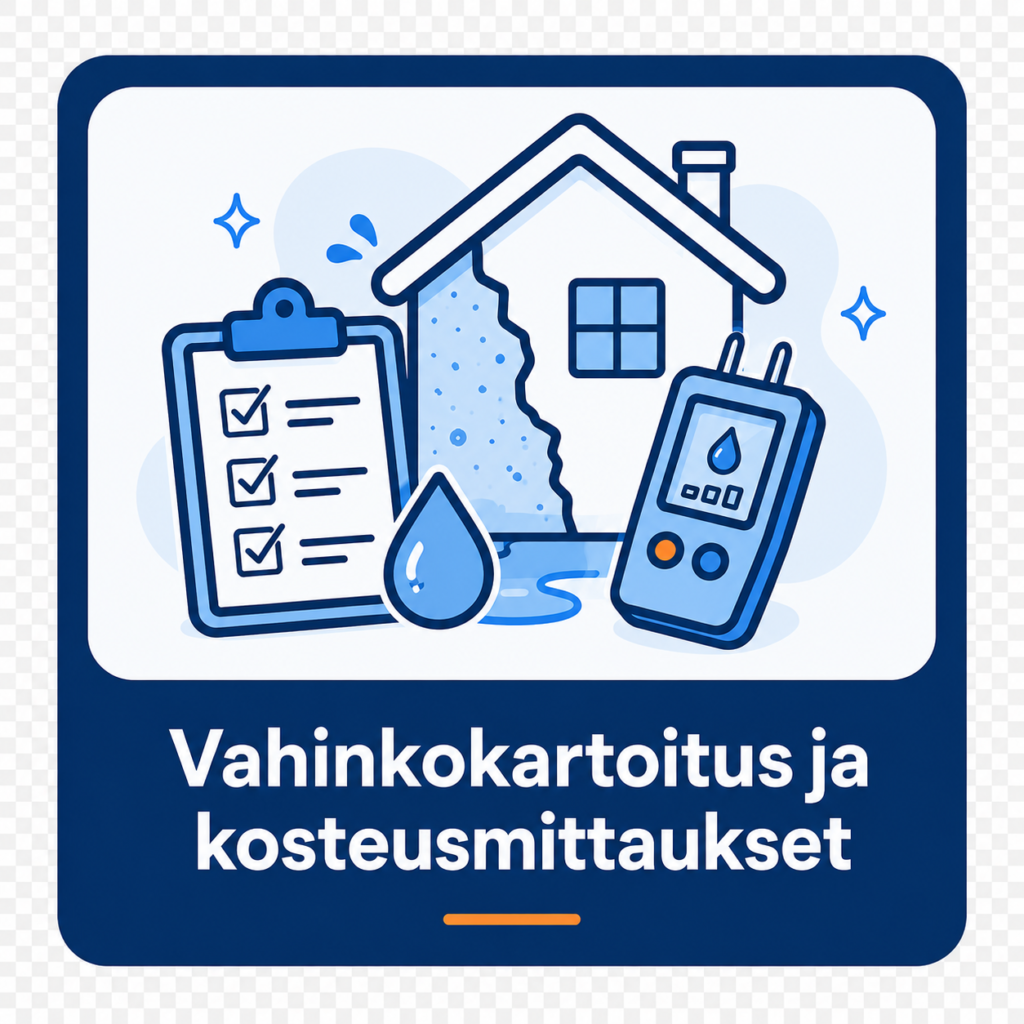 Vahinkokartoitus ja kosteusmittaus